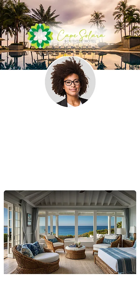 A TrustKard smart profile for Cape Solara, a boutique hotel